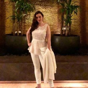 Banana Republic Floral Peplum Top